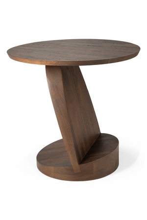 Solid Teak Side Table | Ethnicraft Oblic | OROA.com