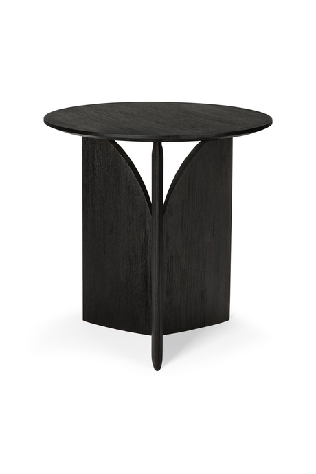 Black Teak Side Table | Ethnicraft Fin | OROA.com