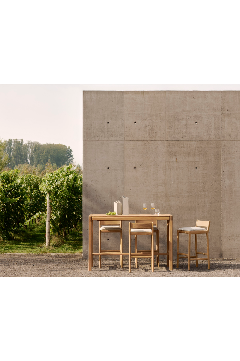 Natural Teak Outdoor Bar Table | Ethnicraft Jack | Oroa.com