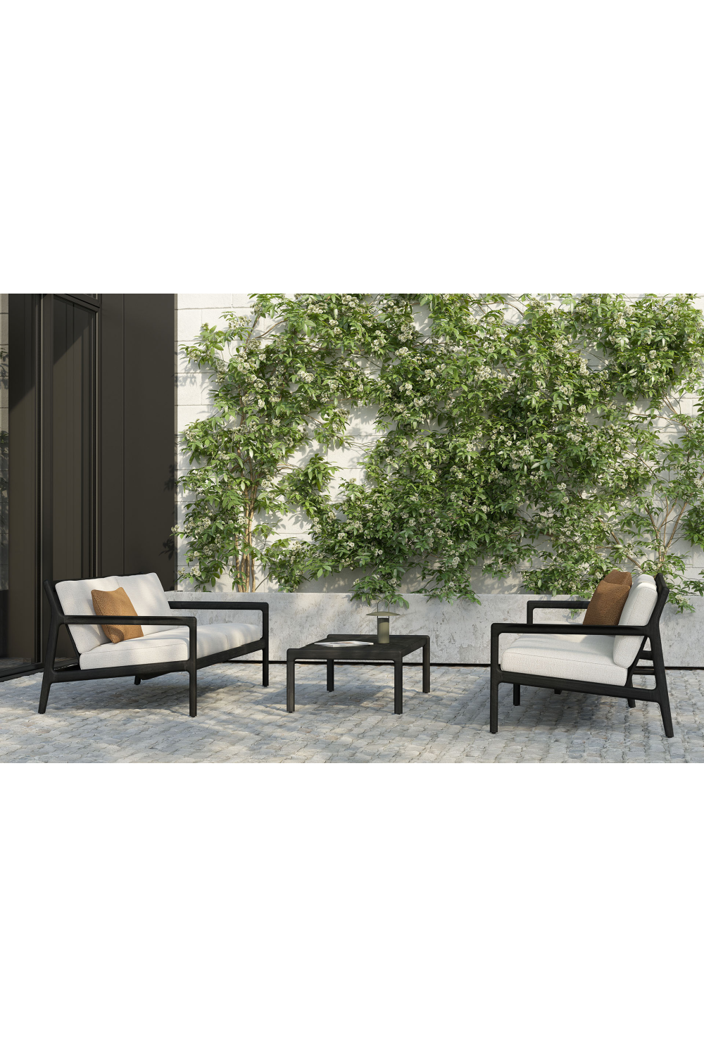 Outdoor Black Teak Sofa | Ethnicraft Jack