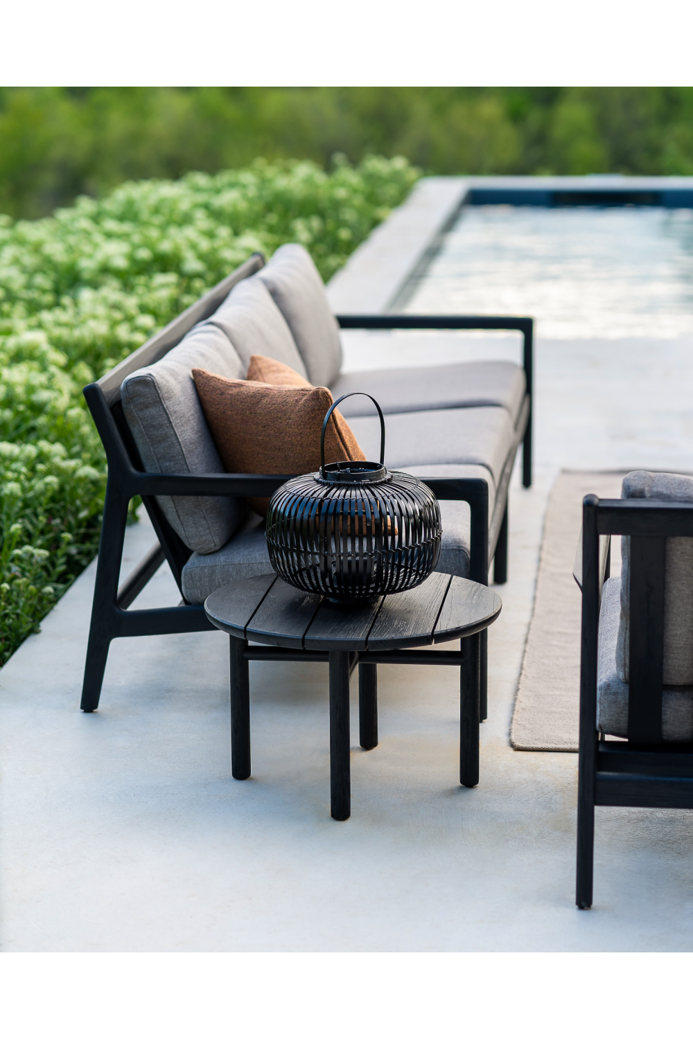 Outdoor Black Teak Sofa | Ethnicraft Jack