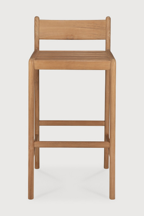 Natural Teak Outdoor Bar Stool | Ethnicraft Jack | Oroa.com