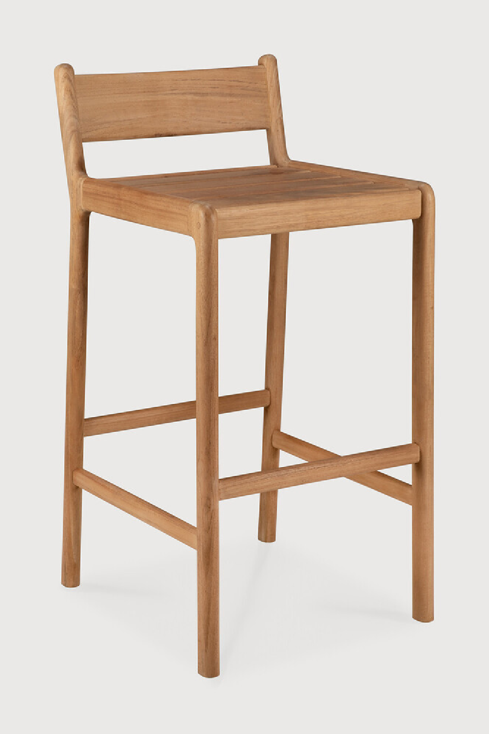 Natural Teak Outdoor Bar Stool | Ethnicraft Jack | Oroa.com