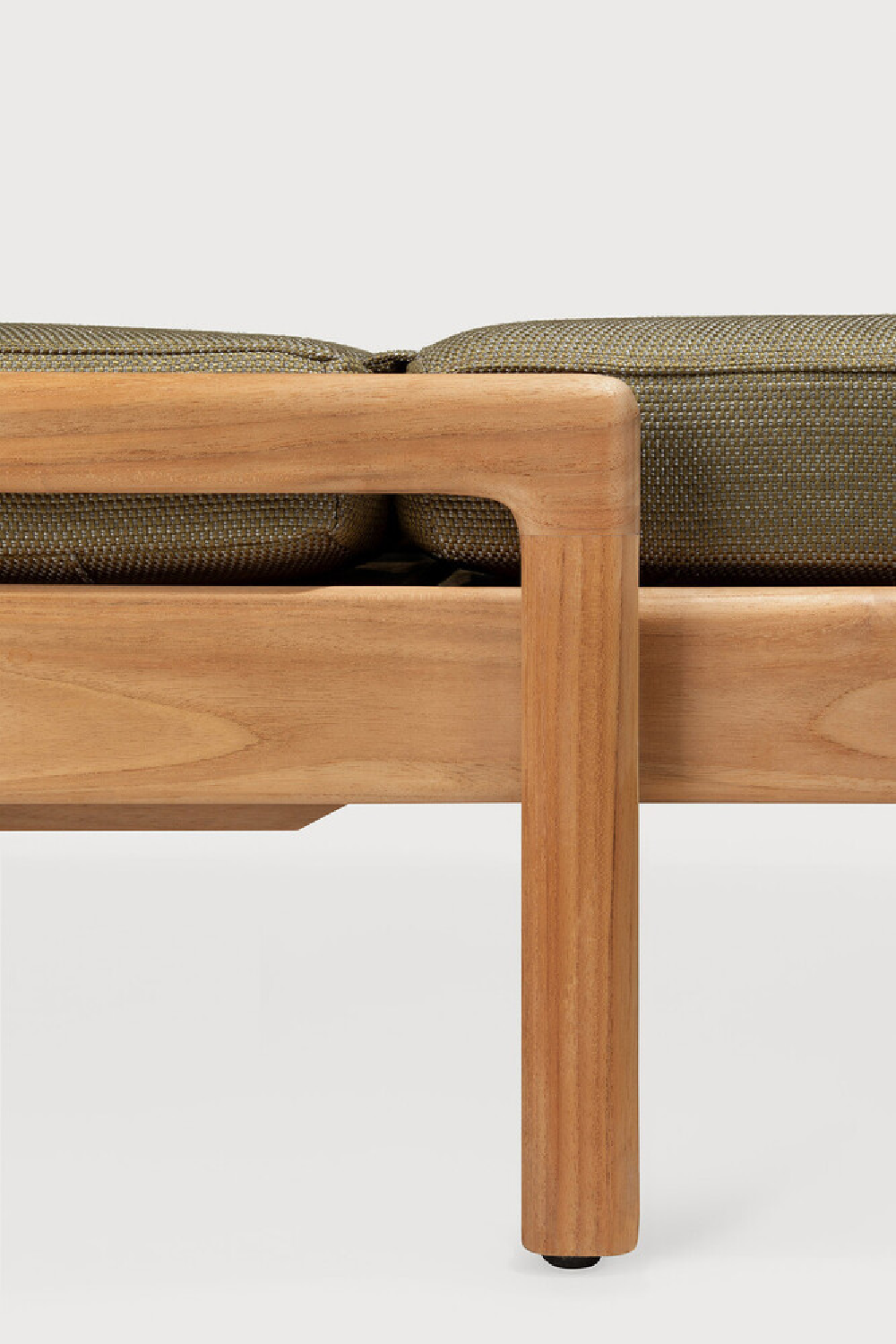 Teak Wheeled Adjustable Outdoor Lounger | Ethnicraft Jack | Oroa.com