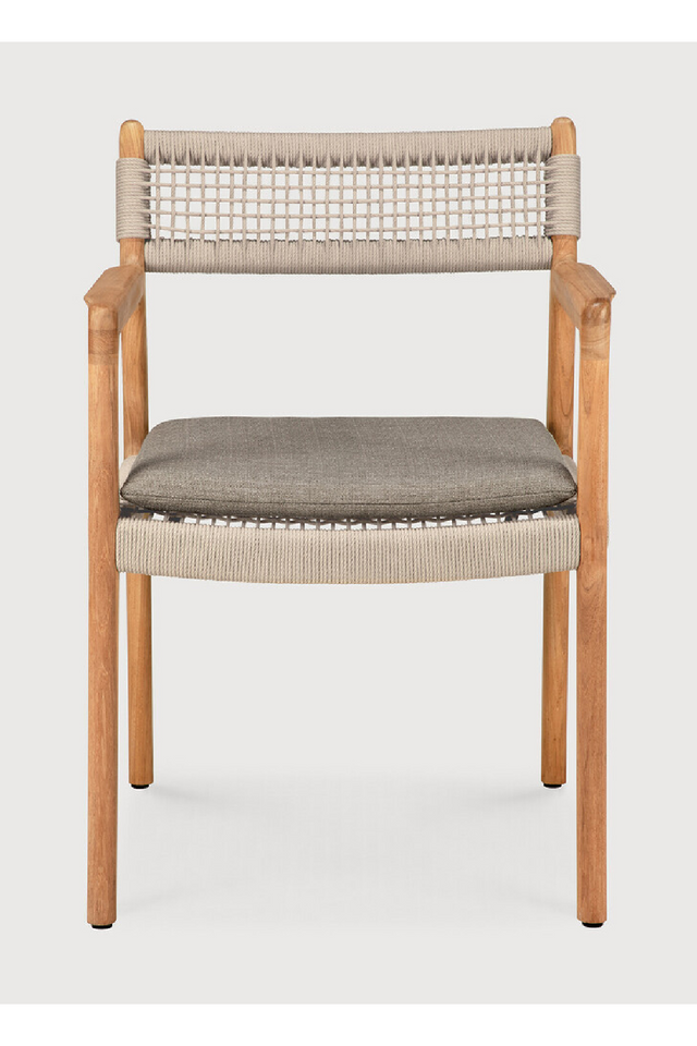 Beige Woven Outdoor Dining Chair | Ethnicraft Jack | Oroa.com