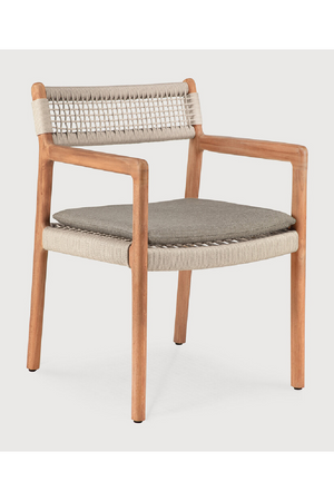 Beige Woven Outdoor Dining Chair | Ethnicraft Jack | Oroa.com