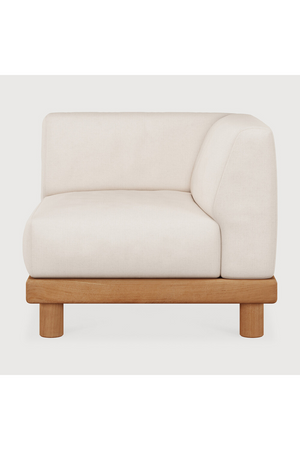 White Outdoor Modular End Sofa | Ethnicraft Monocle | Oroa.com