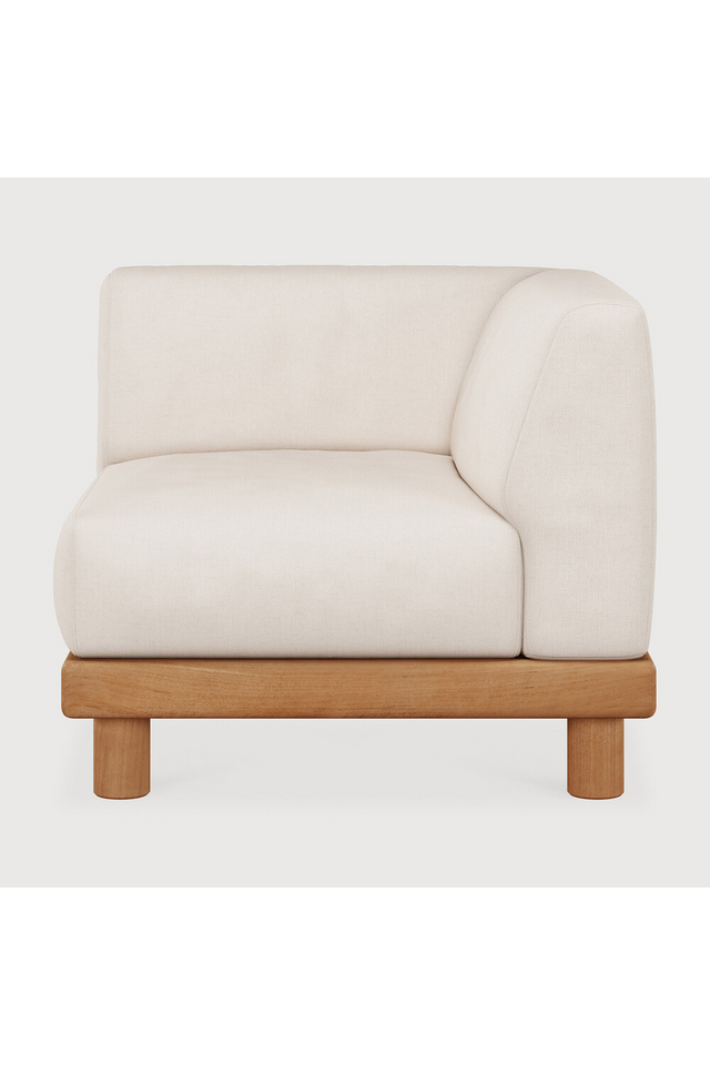 White Outdoor Modular End Sofa | Ethnicraft Monocle | Oroa.com