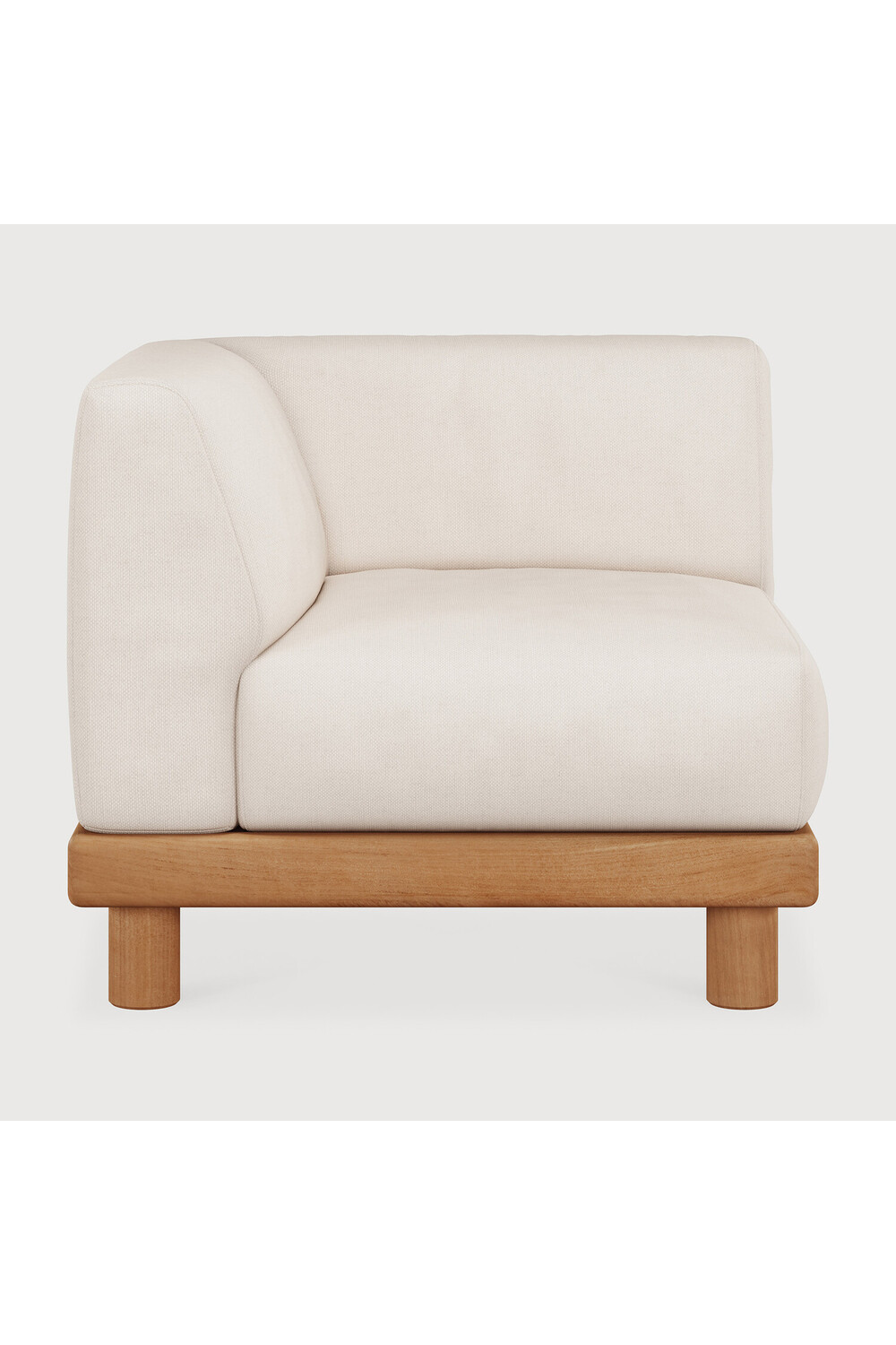 White Outdoor Modular End Sofa | Ethnicraft Monocle | Oroa.com