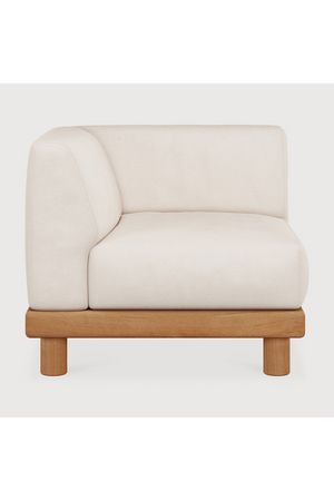 White Outdoor Modular End Sofa | Ethnicraft Monocle | Oroa.com