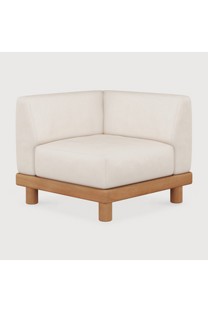 White Outdoor Modular End Sofa | Ethnicraft Monocle | Oroa.com