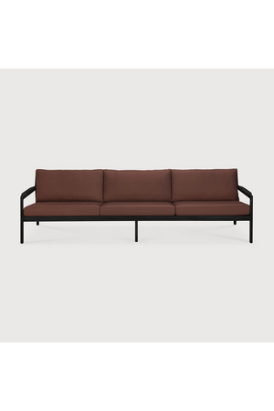 Black Teak 3+ Seater Outdoor Sofa | Ethnicraft Jack | Oroa.com