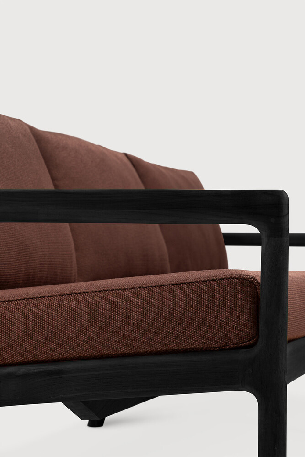 Black Teak 3+ Seater Outdoor Sofa | Ethnicraft Jack | Oroa.com