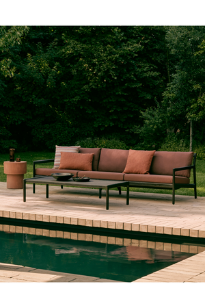 Black Teak 3+ Seater Outdoor Sofa | Ethnicraft Jack | Oroa.com