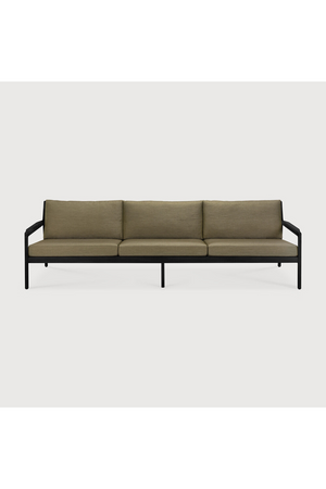 Black Teak 3+ Seater Outdoor Sofa | Ethnicraft Jack | Oroa.com
