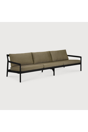 Black Teak 3+ Seater Outdoor Sofa | Ethnicraft Jack | Oroa.com