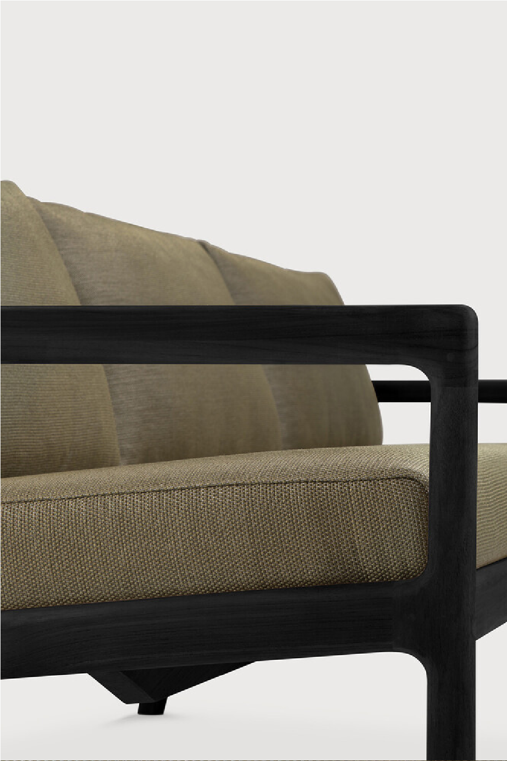 Black Teak 3+ Seater Outdoor Sofa | Ethnicraft Jack | Oroa.com