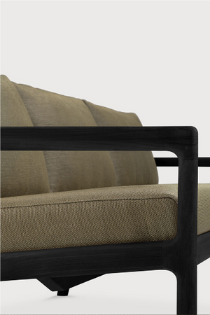 Black Teak 3+ Seater Outdoor Sofa | Ethnicraft Jack | Oroa.com
