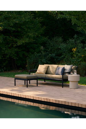 Black Teak 3+ Seater Outdoor Sofa | Ethnicraft Jack | Oroa.com