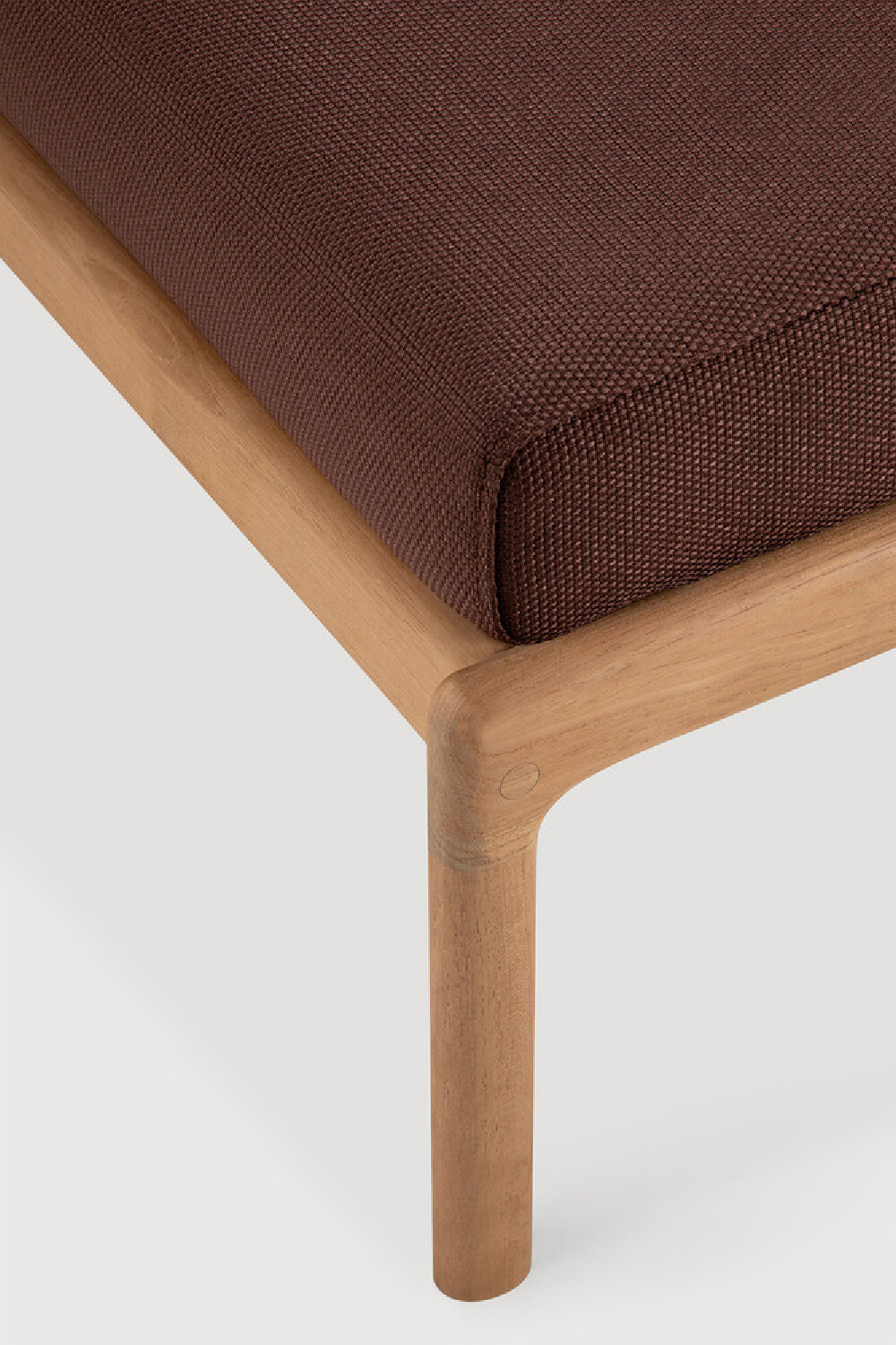 Natural Teak Outdoor Ottoman | Ethnicraft Jack | Oroa.com