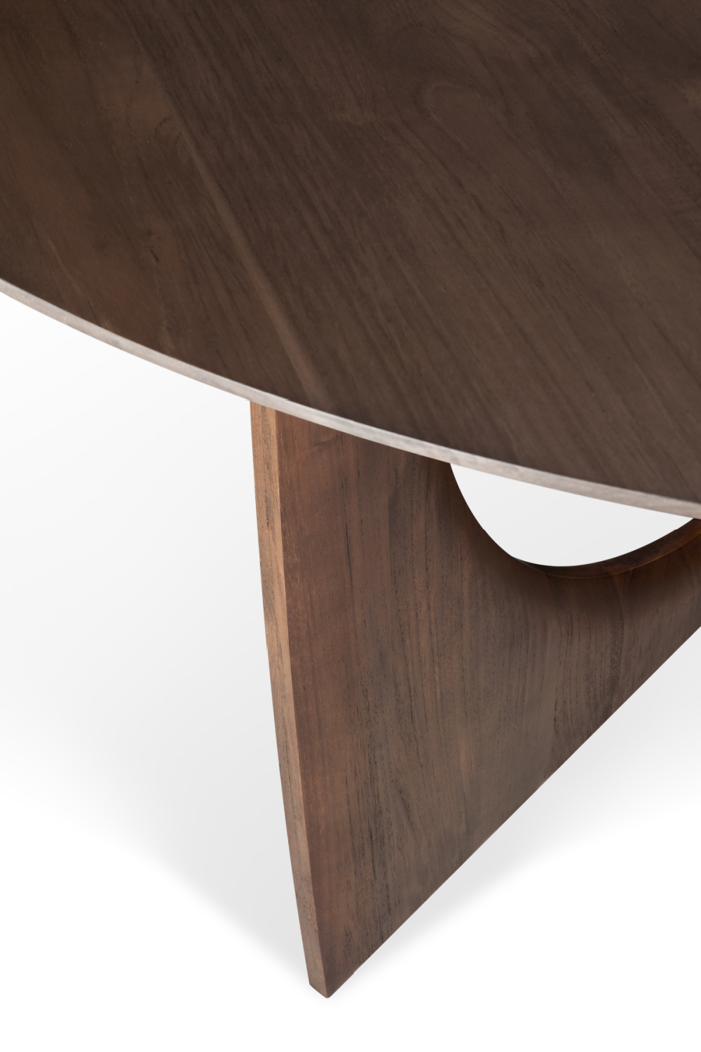 Brown Teak Dining Table | Ethnicraft Geometric | Oroa.com