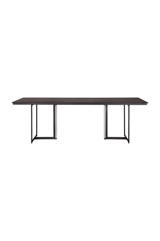 Dark Brown Teaek Dining Table | Ethnicraft Tacet  | Oroa.com