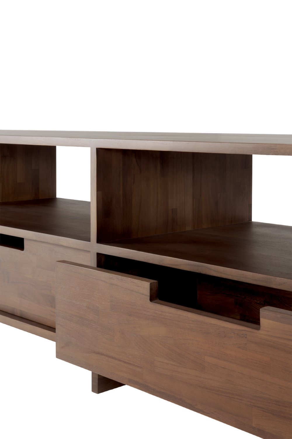 Varnished Teak TV Cupboard | Ethnicraft Kabuki | Oroa.com