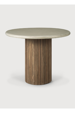 Round Concrete Outdoor Dining Table | Ethnicraft Roller Max | Oroa.com