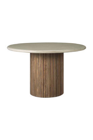 Round Concrete Outdoor Dining Table | Ethnicraft Roller Max | Oroa.com