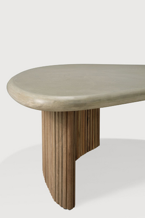 Teak Base Outdoor Coffee Table | Ethnicraft Boomerang | Oroa.com