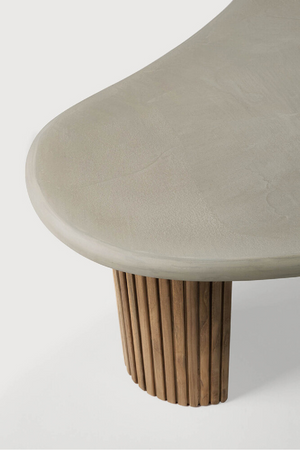 Teak Base Outdoor Coffee Table | Ethnicraft Boomerang | Oroa.com