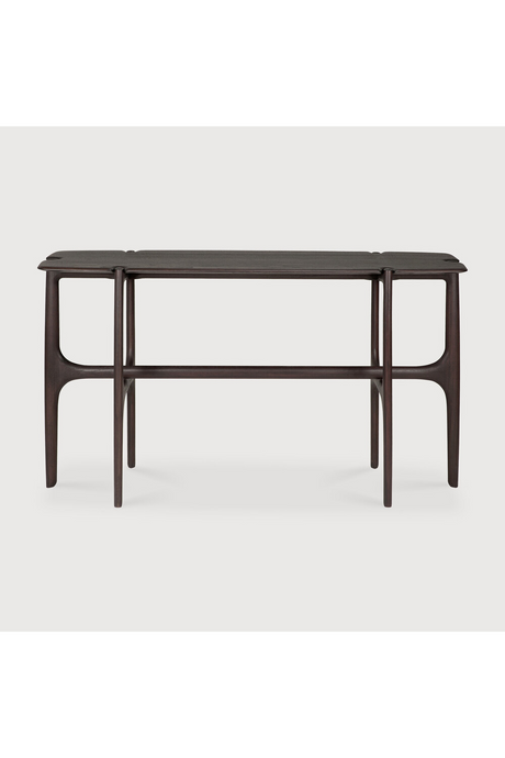 Dark Brown Teak Console Table | Ethnicraft PI | Oroa.com