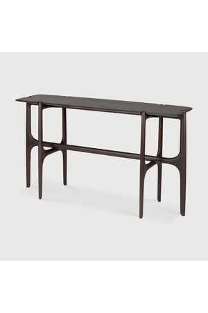 Dark Brown Teak Console Table | Ethnicraft PI | Oroa.com