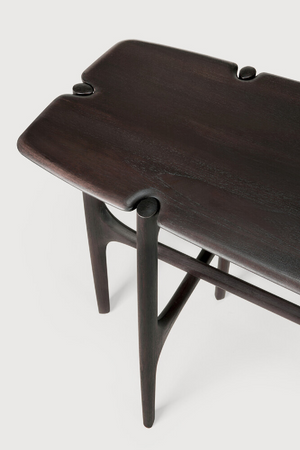 Dark Brown Teak Console Table | Ethnicraft PI | Oroa.com