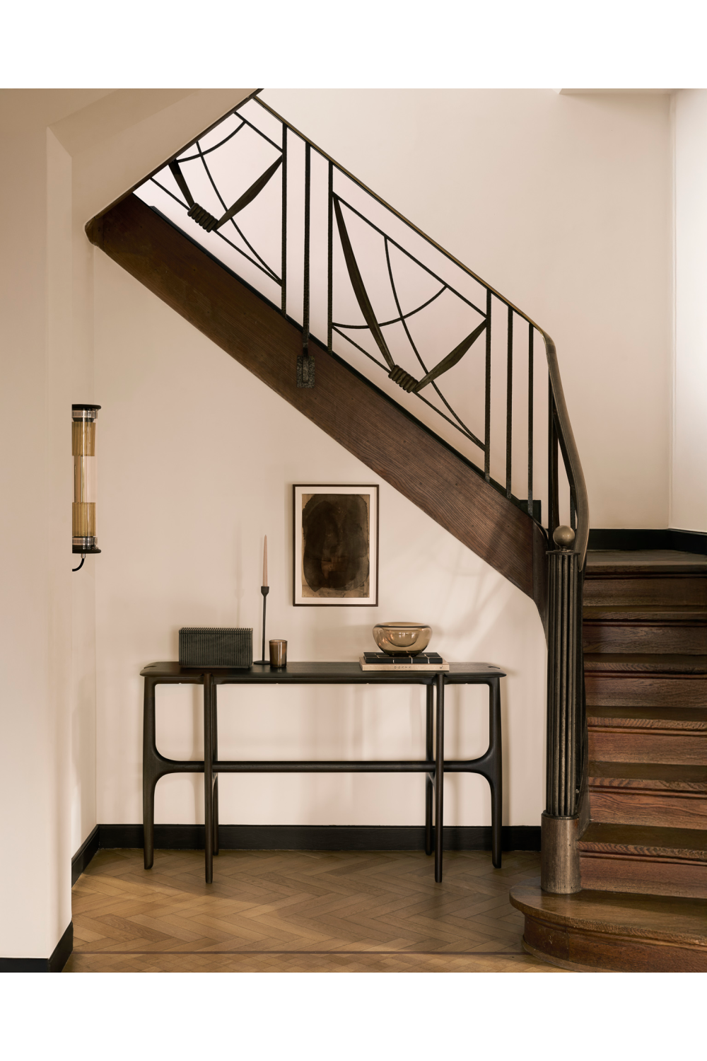 Dark Brown Teak Console Table | Ethnicraft PI | Oroa.com