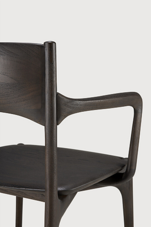Dark Brown Teak Dining Chair | Ethnicraft PI | Oroa.com