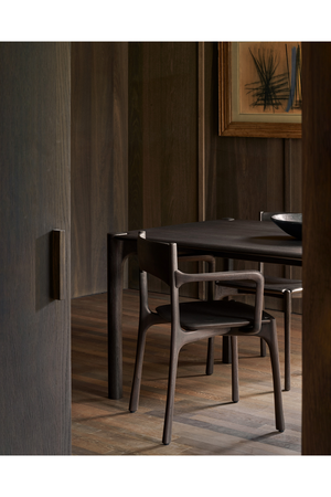 Dark Brown Teak Dining Chair | Ethnicraft PI | Oroa.com