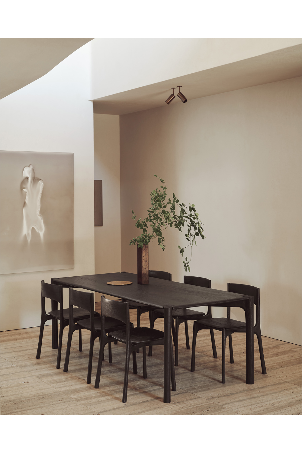 Varnished Teak Dining Table | Ethnicraft PI | Oroa.com