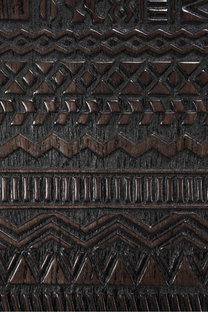 Black Teak Carved Sideboard | Ethnicraft Tabwa | OROA