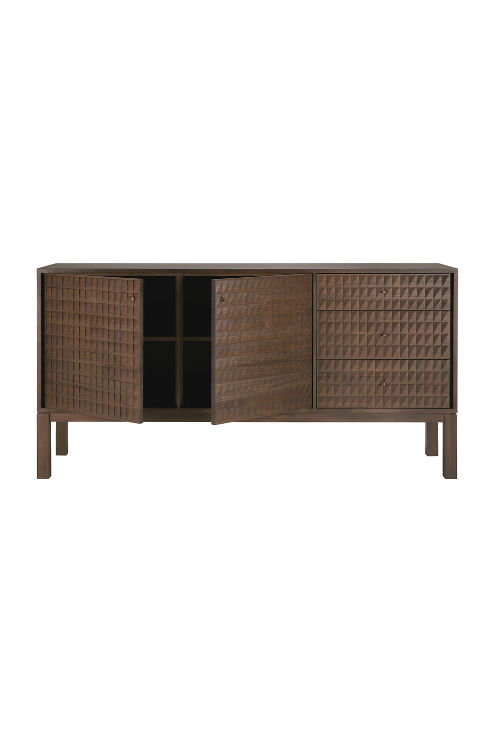 Hand-carved Paneled Sideboard | Ethnicraft Sono | Oroa.com