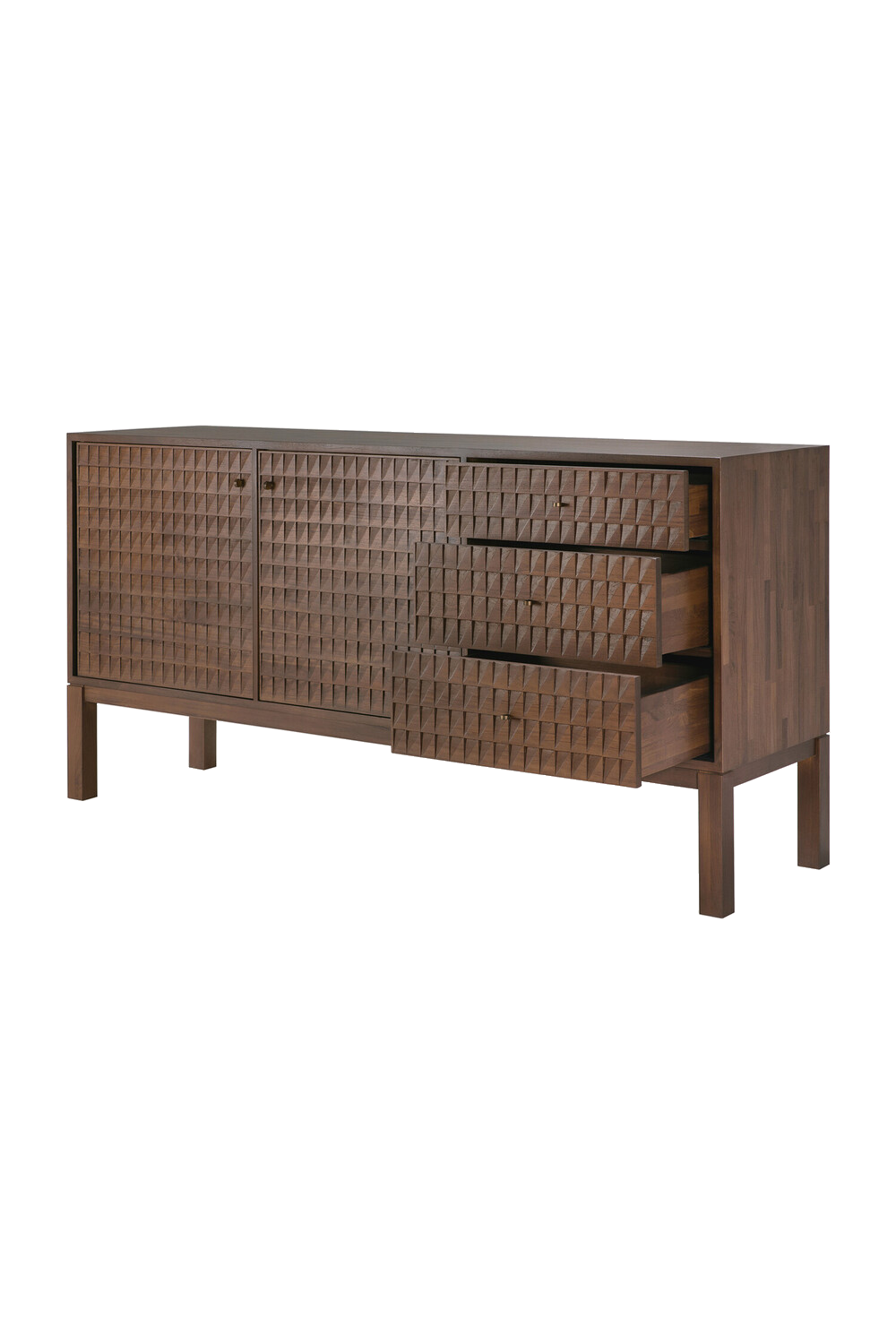 Hand-carved Paneled Sideboard | Ethnicraft Sono | Oroa.com