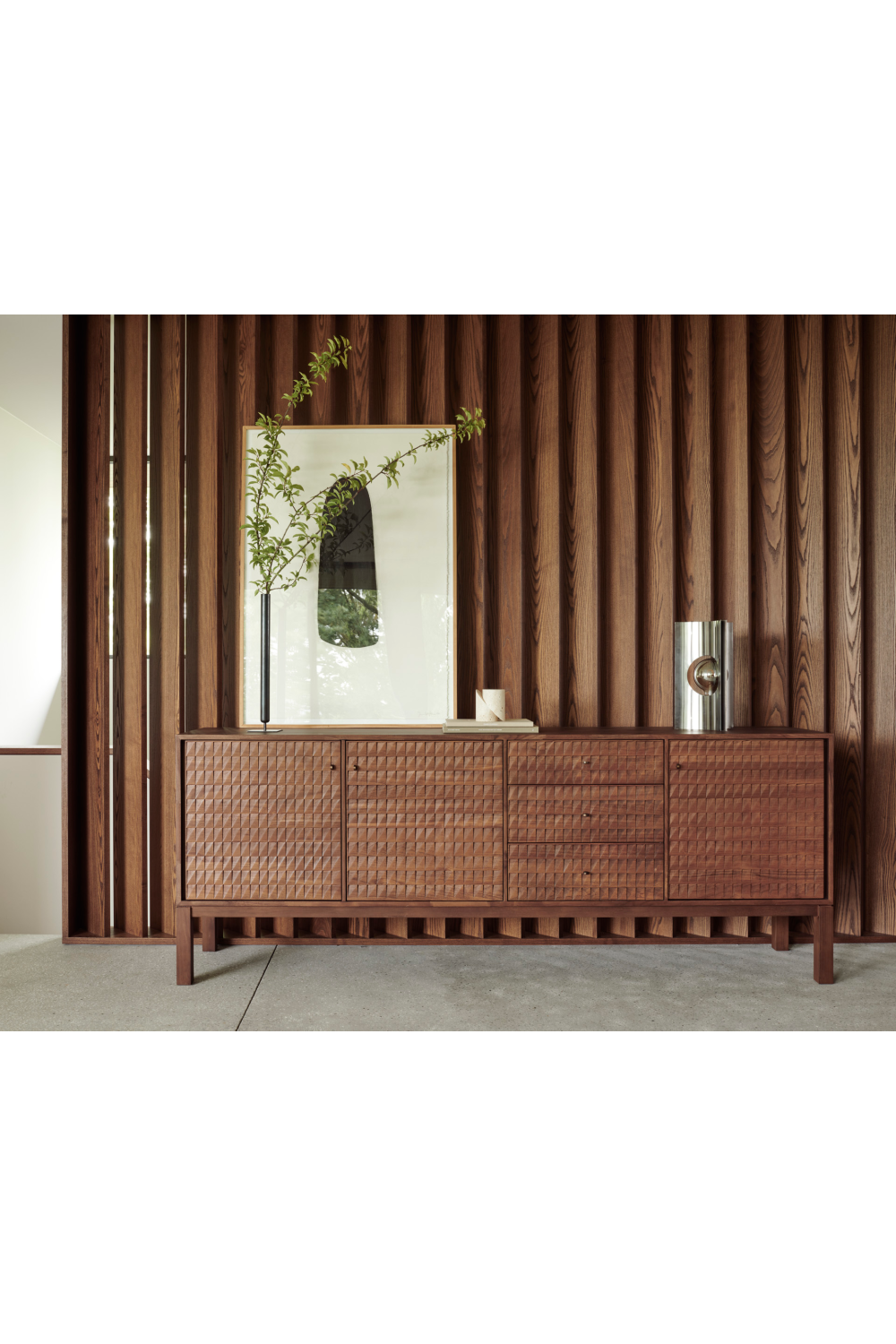 Hand-carved Paneled Sideboard | Ethnicraft Sono | Oroa.com