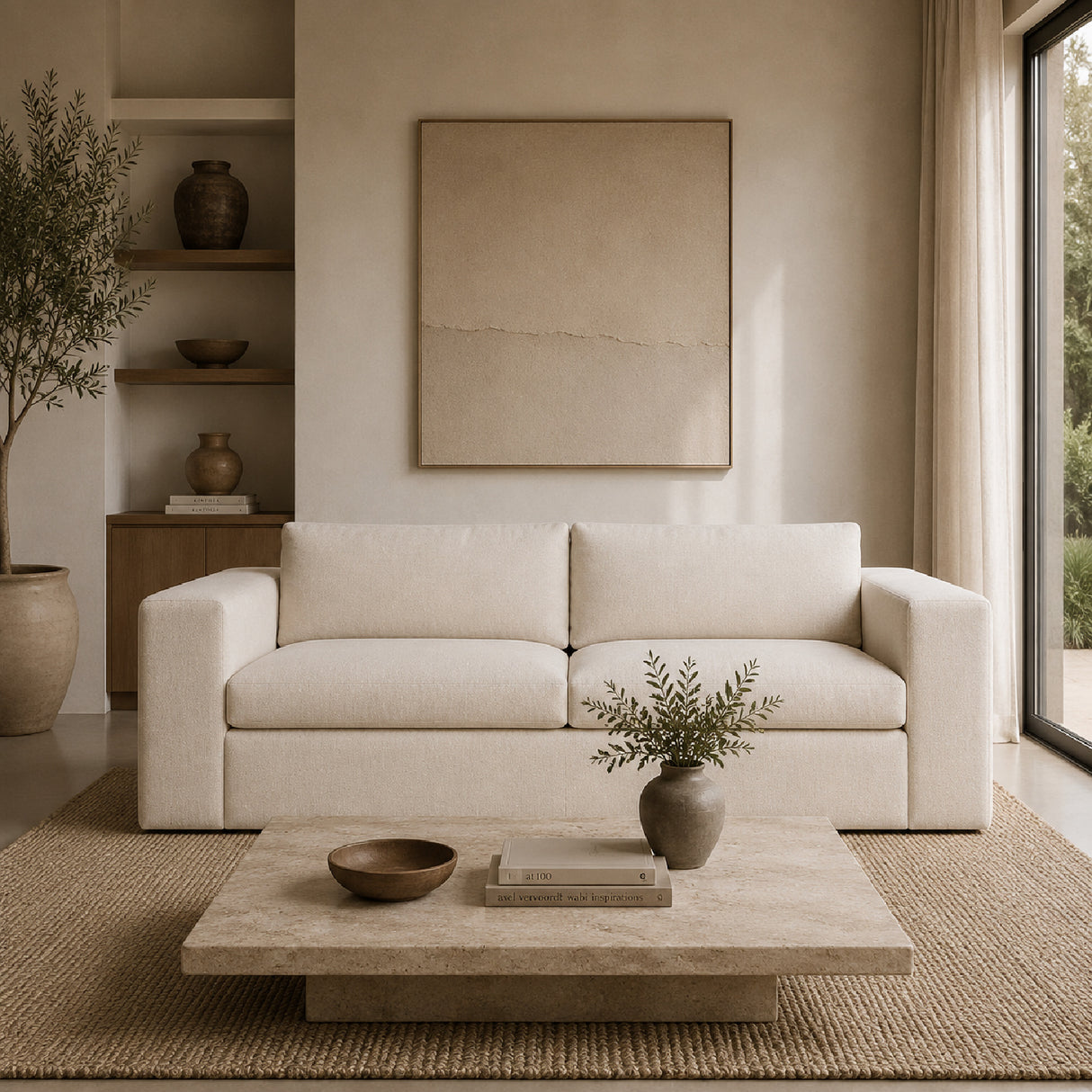   Upholstered 3-Seater Lounge Sofa | Oroa.com