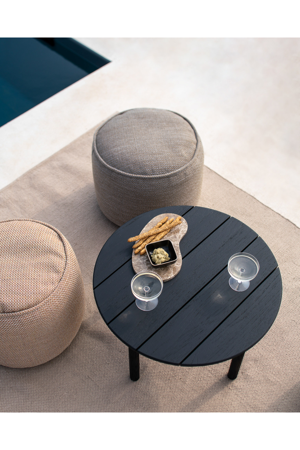 Round Outdoor Pouf | Ethnicraft Donut