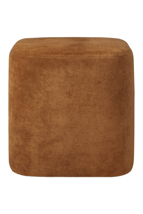 Velvet Minimalist Pouf | Ethnicraft Cube | Oroa.com