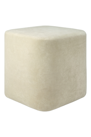 Velvet Minimalist Pouf | Ethnicraft Cube | Oroa.com