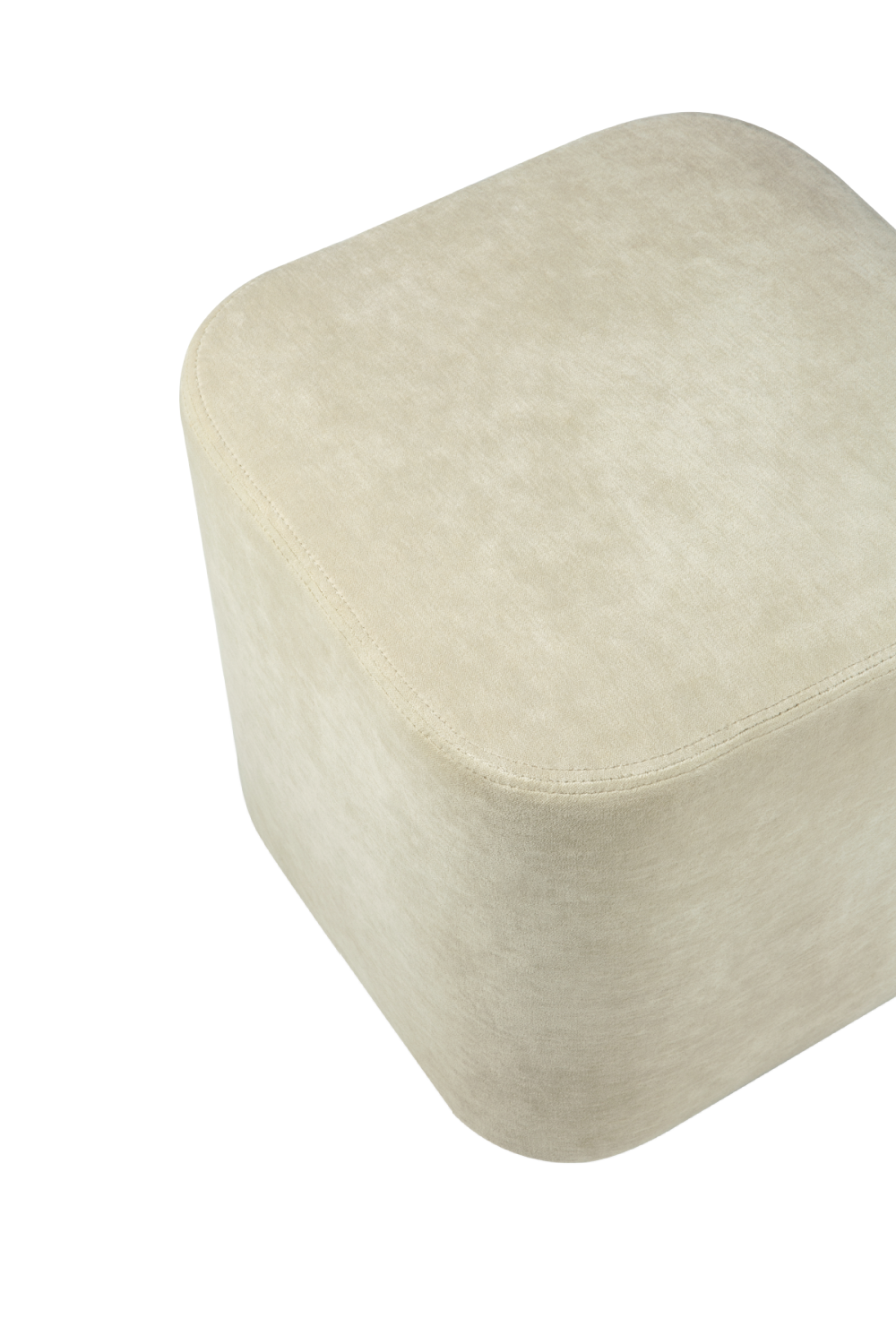 Velvet Minimalist Pouf | Ethnicraft Cube | Oroa.com