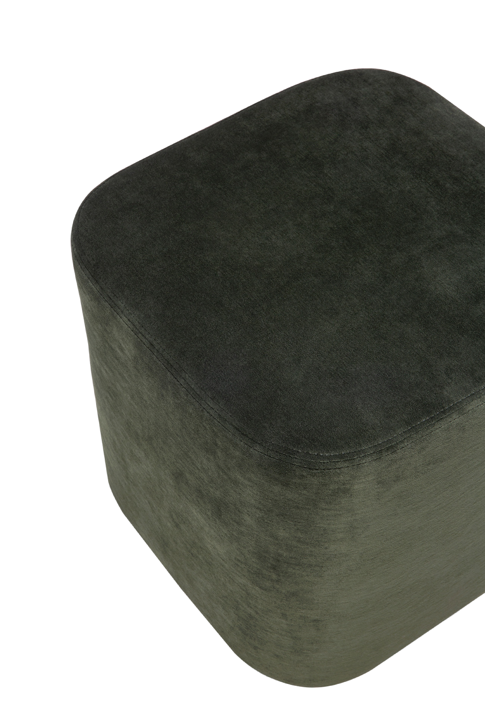 Velvet Minimalist Pouf | Ethnicraft Cube | Oroa.com