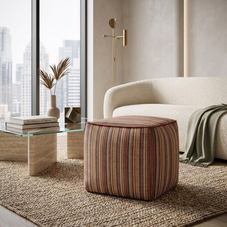   Modern or European furniture - Stripe Outdoor Ottoman - www.oroa.com | Oroa.com