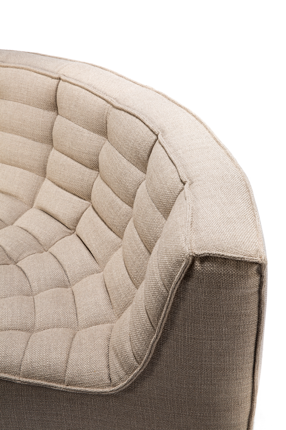 Curved Upholstered Sofa | Ethnicraft N701 | Oroa.com